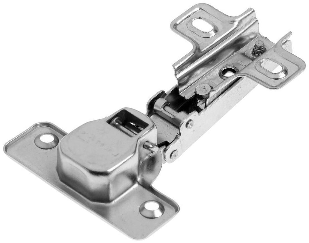 Петля slide-on, 110 градусов накладная, Д105 Ш63 В35, цвет никель