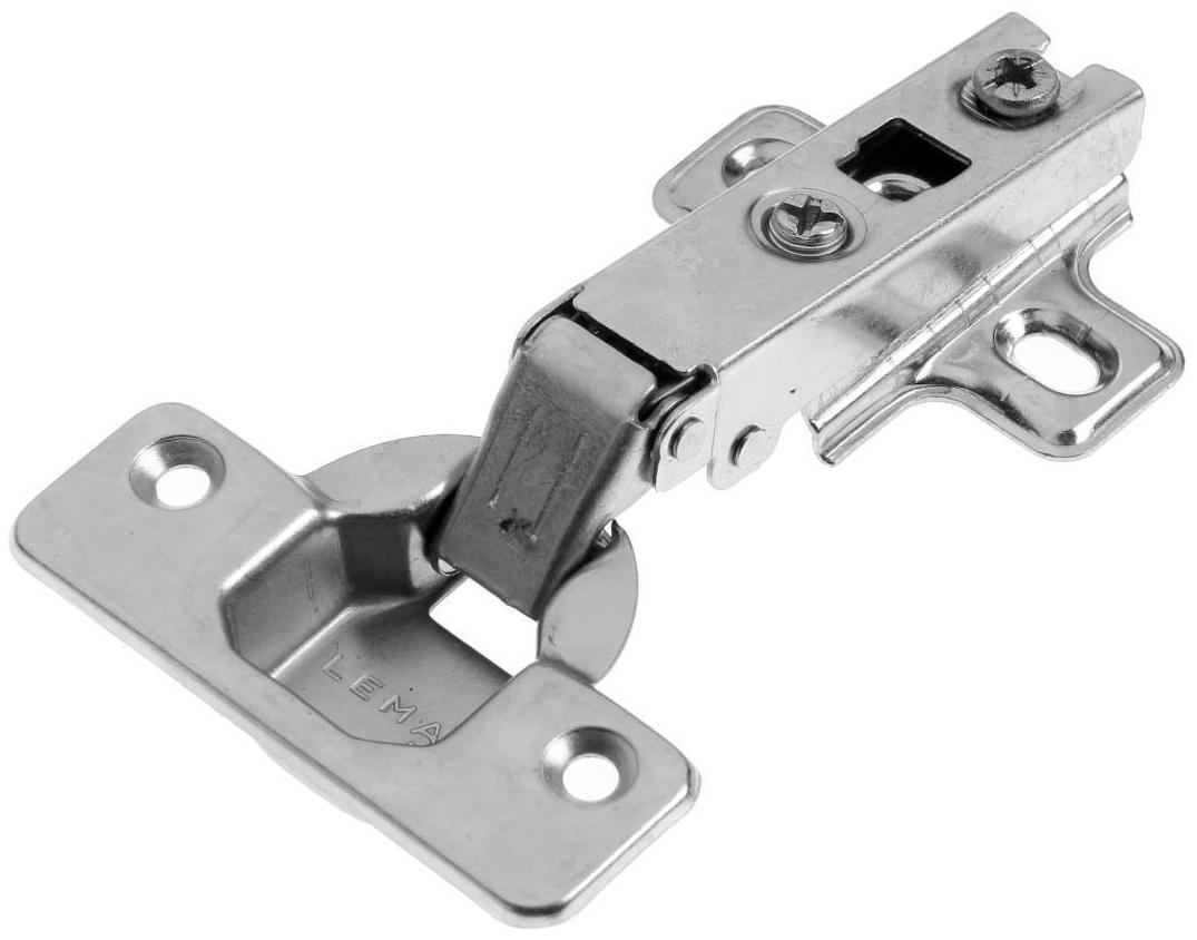 Петля slide-on, 110 градусов накладная, Д105 Ш63 В35, цвет никель