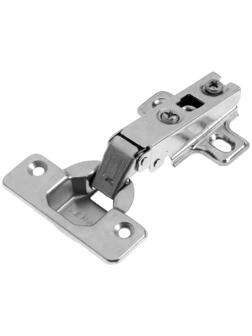 Петля slide-on, 110 градусов накладная, Д105 Ш63 В35, цвет никель