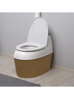 Биотуалет торфяной, 44 л, с ведром, торфом, вентиляцией и дренажом, «Piteco»