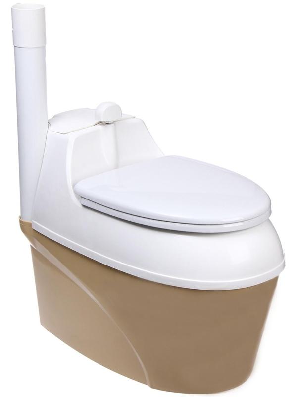 Биотуалет торфяной, 44 л, с ведром, торфом, вентиляцией и дренажом, «Piteco»