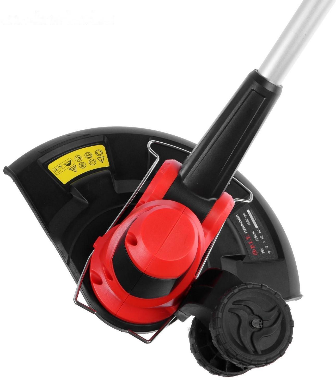 Триммер аккумуляторный P.I.T. PTR20H-250A/1, 20 В, 2 Ач, Li-lon, телескопическая штанга