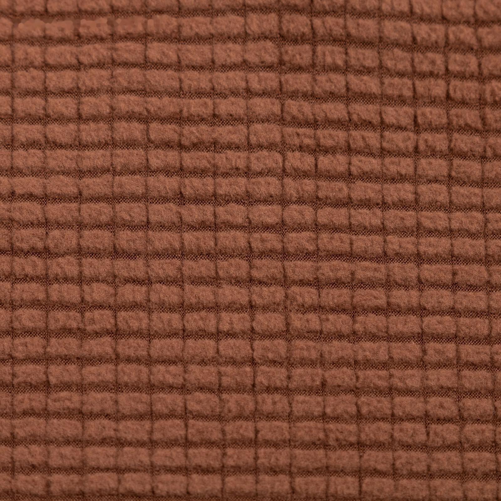 Чехол на стул Комфорт трикотаж жаккард, цвет коричневый, 100% полиэстер