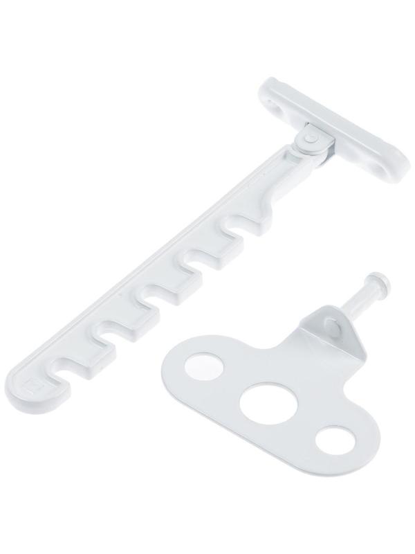 Ограничитель открывания белый металл, 5-х позиционный РП 623