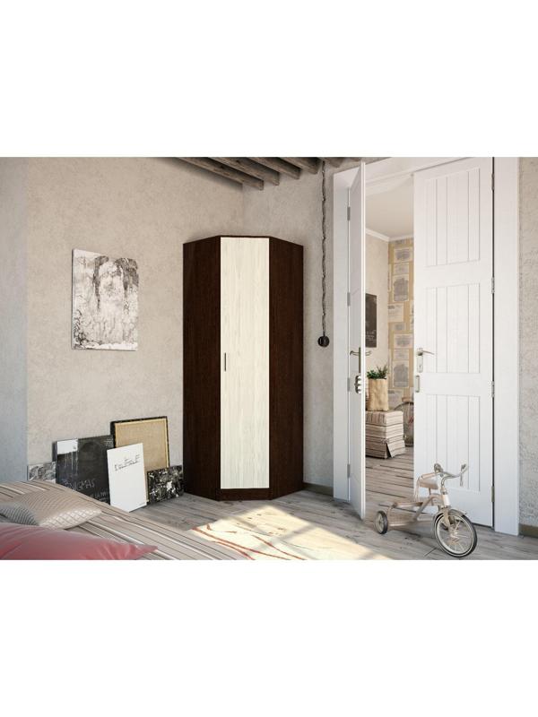 Шкаф угловой ЭКО 760/760х2200х481 Венге/сосна Лоредо