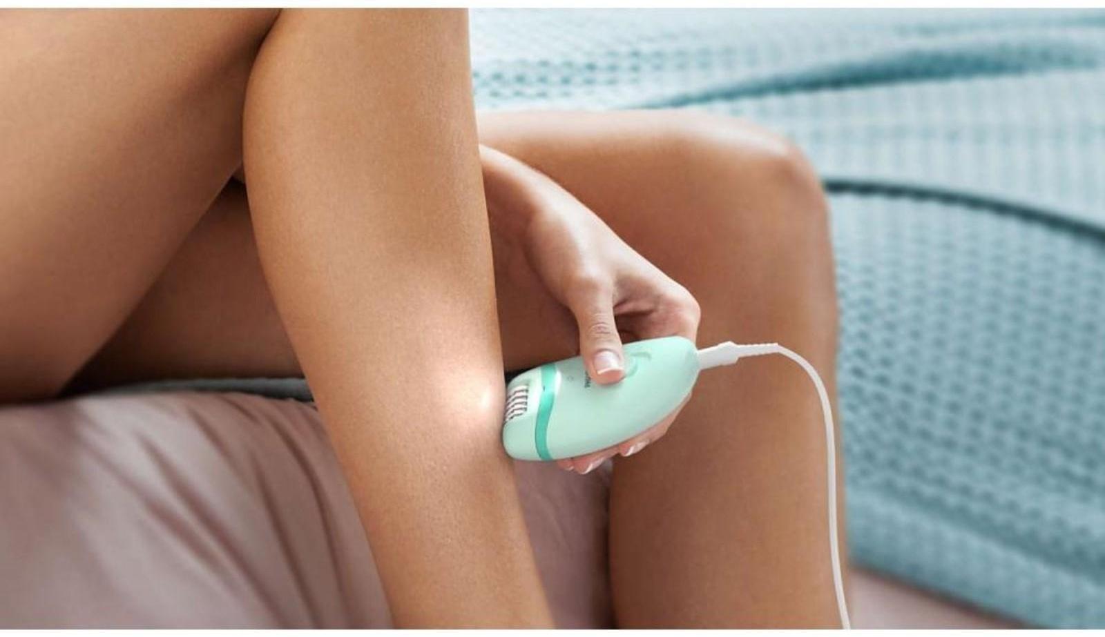 Эпилятор Philips BRE265/00, 5.4 Вт, 20 пинцетов, 2 скорости, от сети, цвет мятный