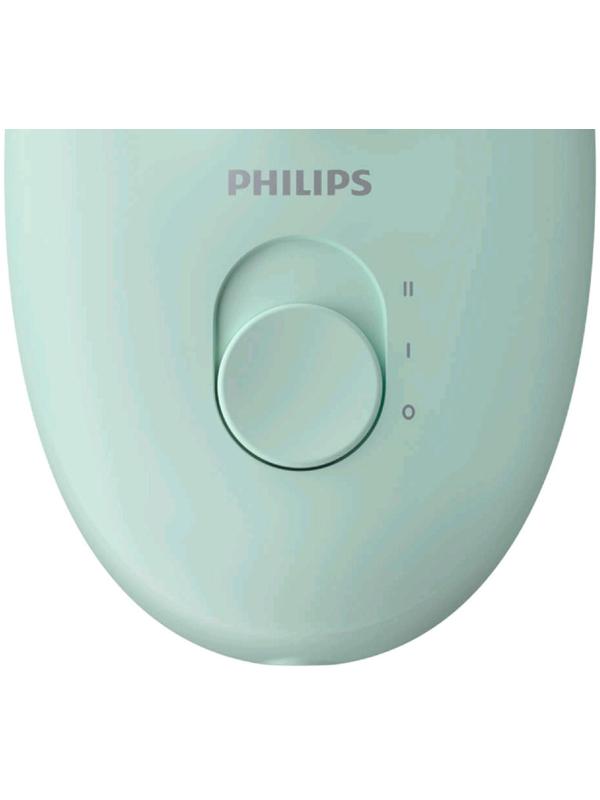 Эпилятор Philips BRE265/00, 5.4 Вт, 20 пинцетов, 2 скорости, от сети, цвет мятный