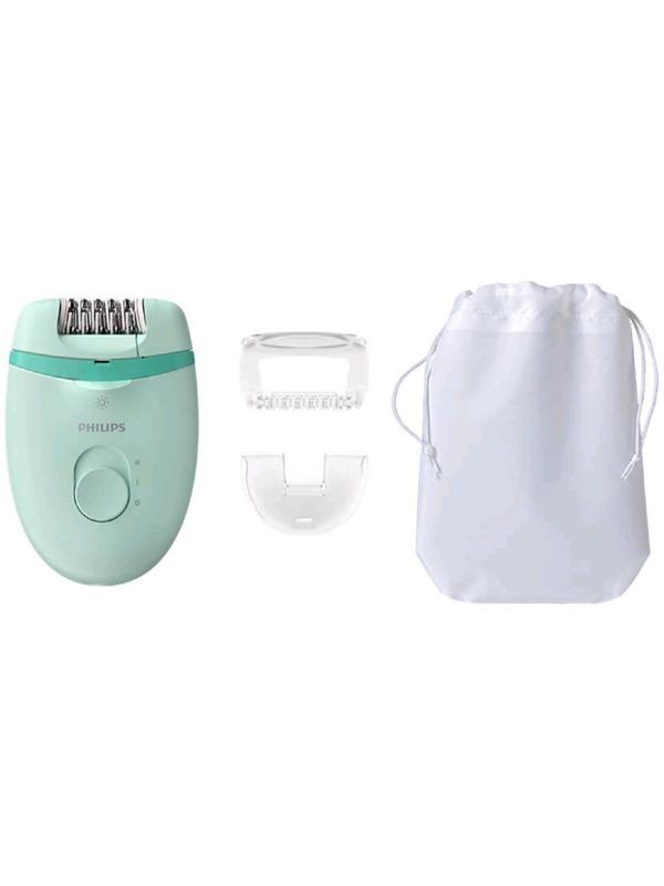 Эпилятор Philips BRE265/00, 5.4 Вт, 20 пинцетов, 2 скорости, от сети, цвет мятный