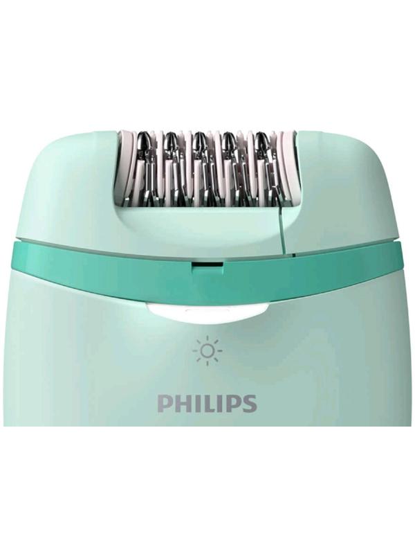 Эпилятор Philips BRE265/00, 5.4 Вт, 20 пинцетов, 2 скорости, от сети, цвет мятный