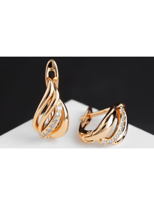 Серьги со стразами 