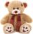 Мягкая игрушка «Медведь Тони с шарфом» кофейный, 70 см