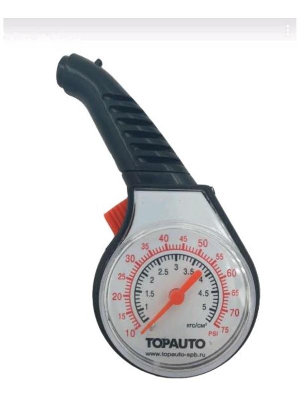Шинный манометр TOPAUTO, ТА-202, до 5 АТМ