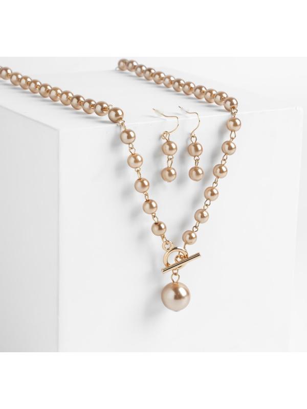 Набор 2 предмета: серьги колье 