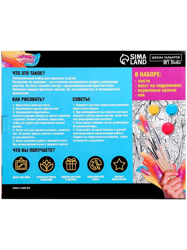 Картина по номерам на холсте с подрамником «Волки» 40×50 см