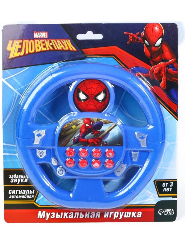 Музыкальный руль «Человек-паук», Marvel, звук, работает от батареек