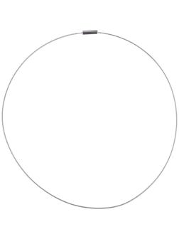 Основа для колье (чокер) с замком, 1мм, набор 5шт, цвет стальной, 45 см