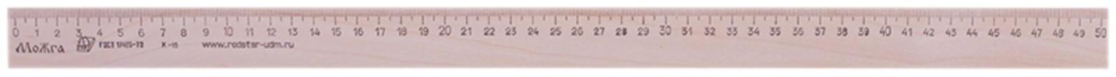 Линейка деревянная 50 см, ЛП-500 