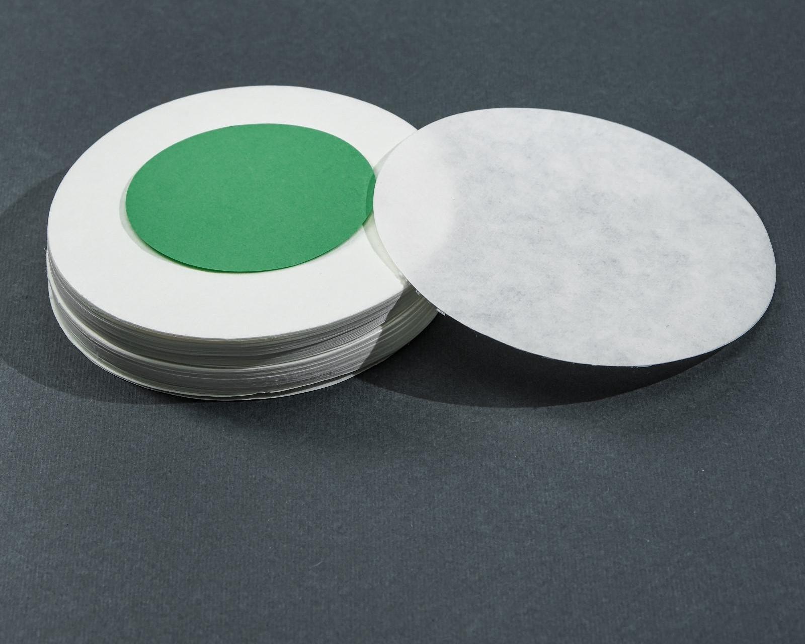 Фильтры d 90 мм, зелёная лента, марка ФММ, очень медленной фильтрации, набор 100 шт