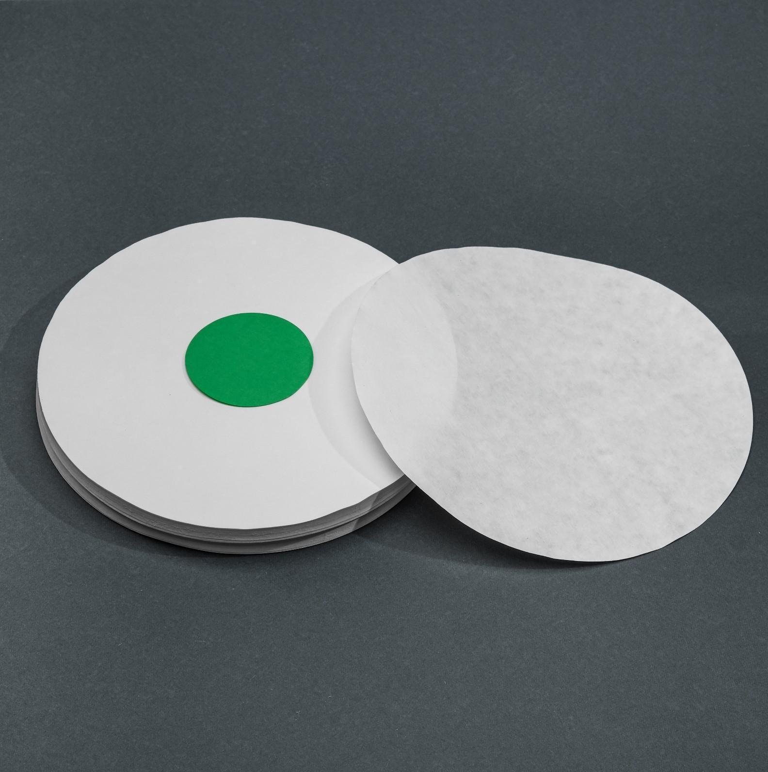 Фильтры d 180 мм, зелёная лента, марка ФММ, очень медленной фильтрации, набор 100 шт