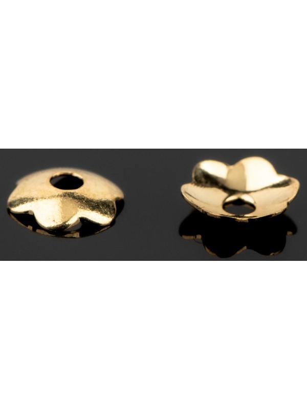 Шапочки для бусин позолота (набор 10шт) 