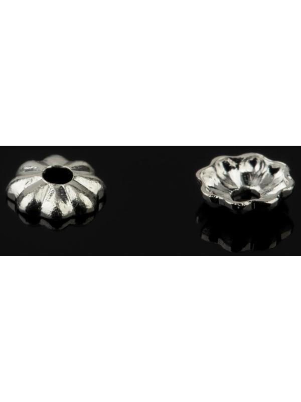 Шапочки для бусин посеребрение (набор 10шт) 