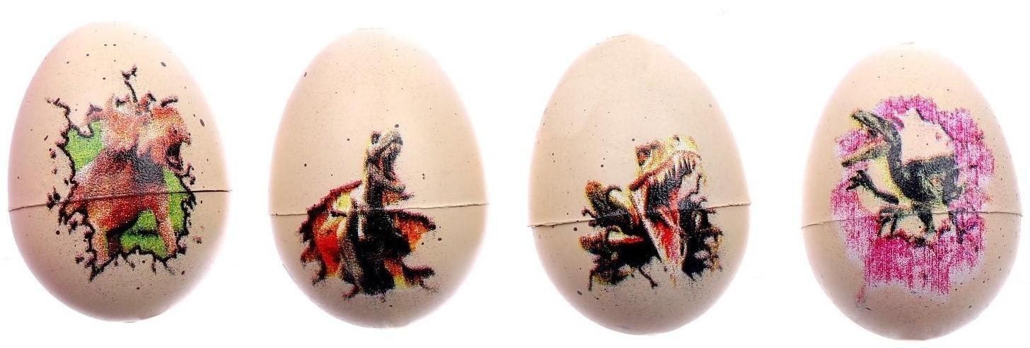 Растущая игрушка «Яйцо с картинкой. Динозавры», 3х4 см, МИКС