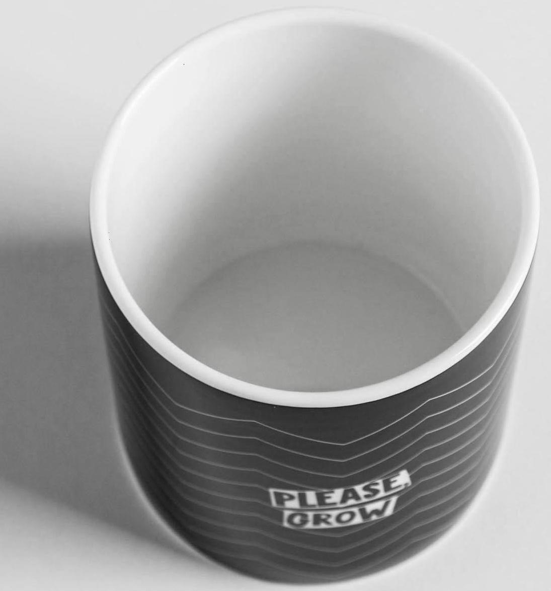 Керамическое кашпо «Please grow», 8 х 9,5 см