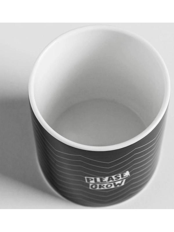 Керамическое кашпо «Please grow», 8 х 9,5 см