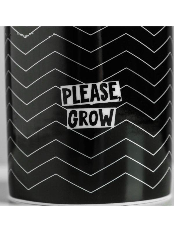 Керамическое кашпо «Please grow», 8 х 9,5 см