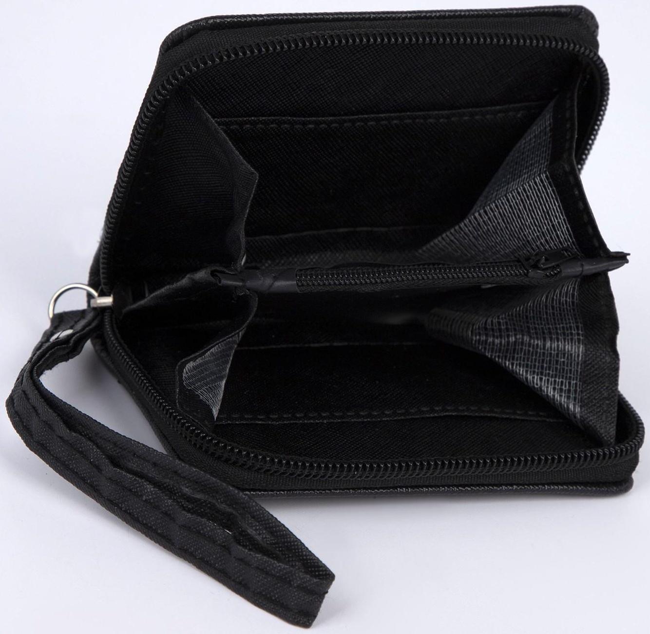 Кошелёк молодёжный «Твои возможности безграничны» 10х8.5х2 см, чёрный