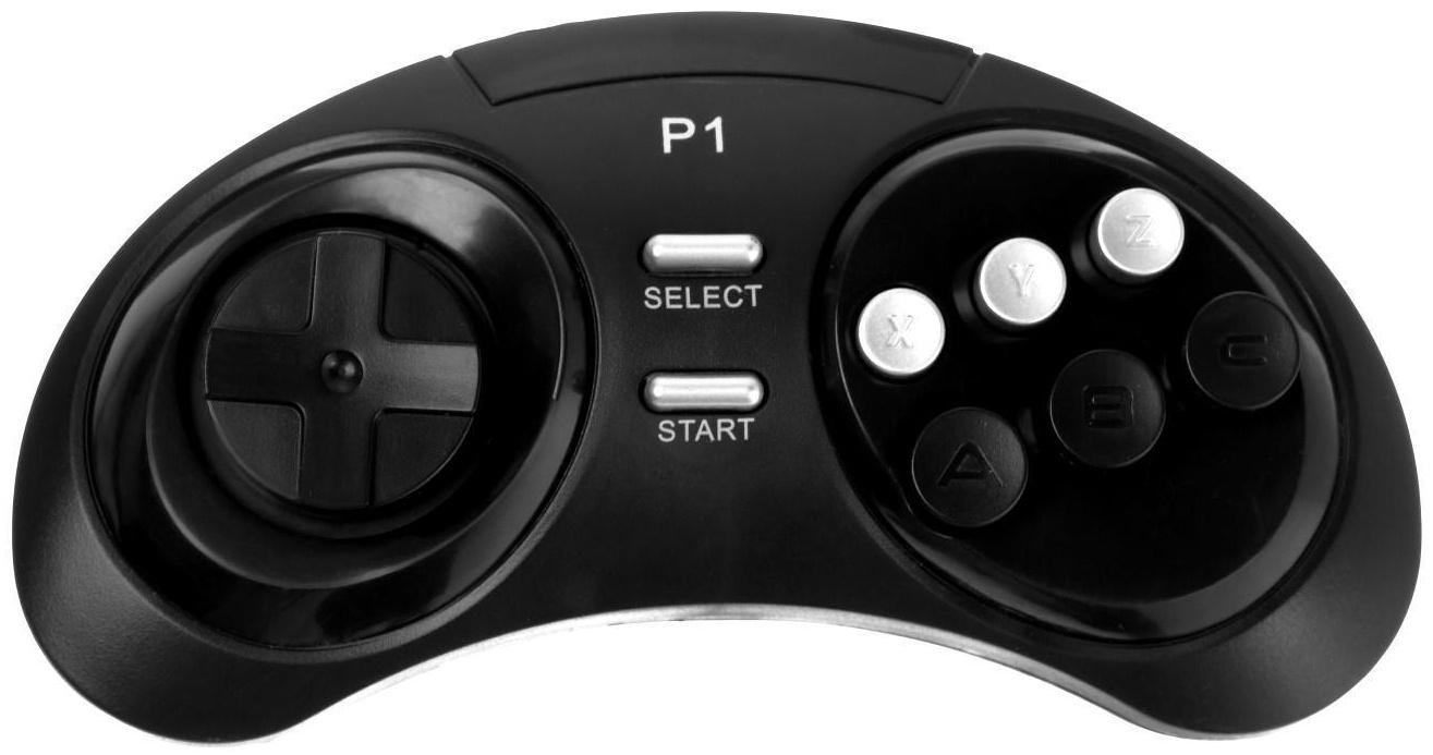 Игровая приставка Sega Retro Genesis Modern Wireless,16 Bit, 2 беспр. джойст.,170 игр,черная