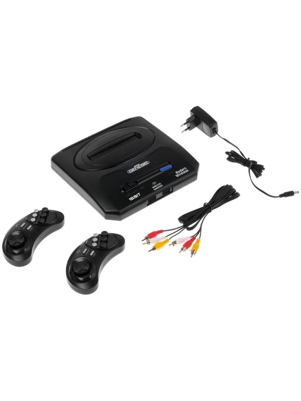 Игровая приставка Sega Retro Genesis Modern Wireless,16 Bit, 2 беспр. джойст.,170 игр,черная