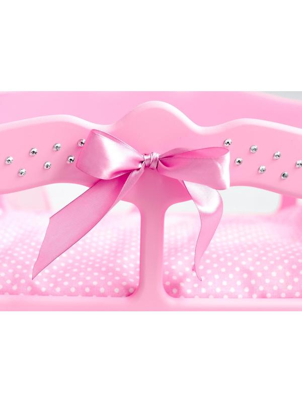 Кроватка для кукол с постельным бельем и балдахином, коллекция «Diamond princess» розовый