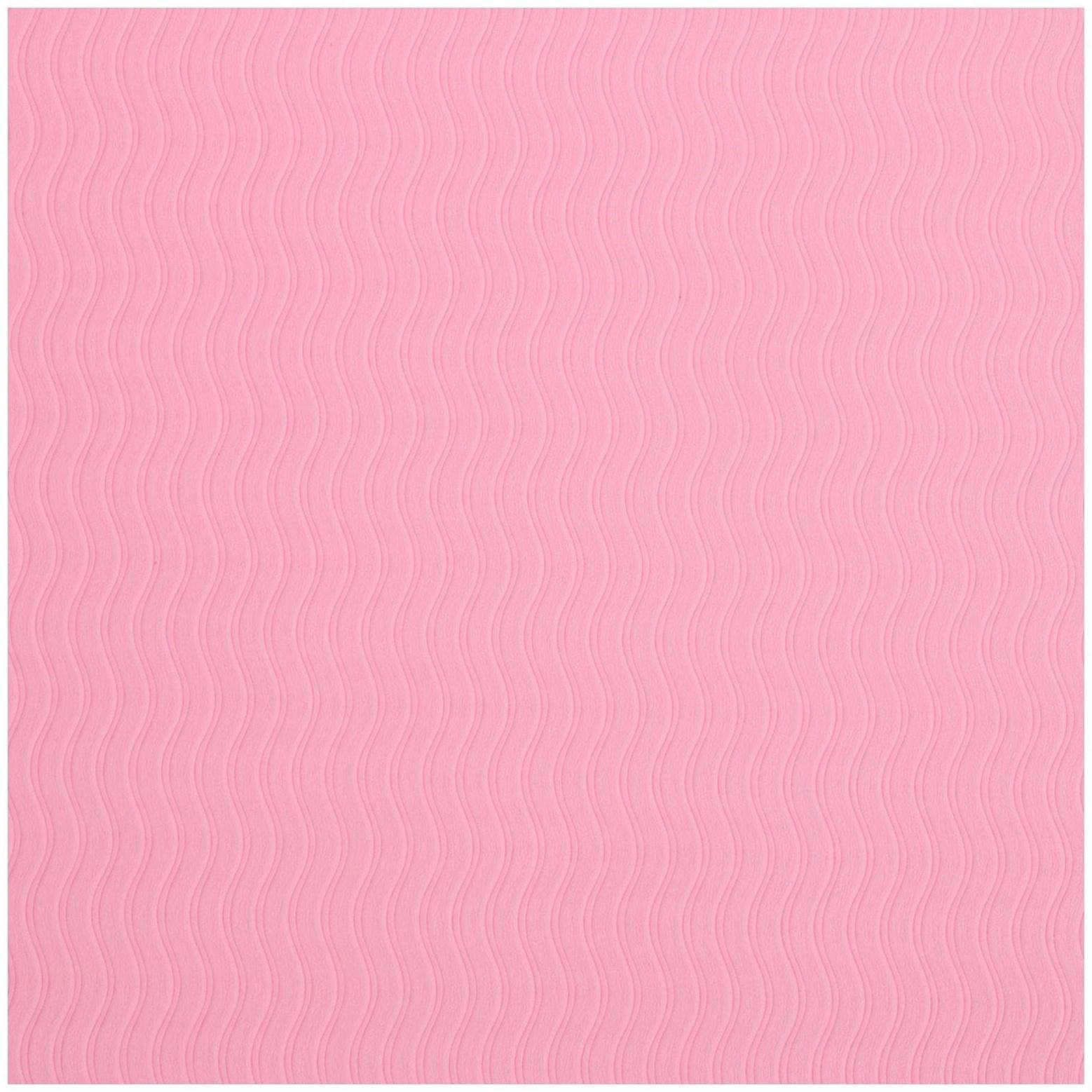 Коврик для йоги, 183 х 61 х 0,6 см, двухцветный, цвет розовый