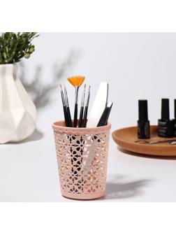 Подставка для хранения маникюрных/косметических принадлежностей, 10,2 × 8,5 см, цвет МИКС