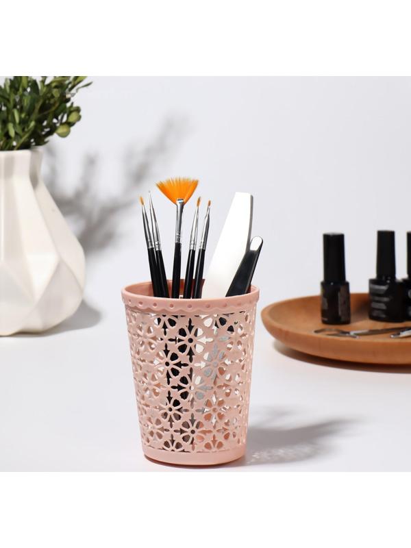 Подставка для хранения маникюрных/косметических принадлежностей, 10,2 × 8,5 см, цвет МИКС