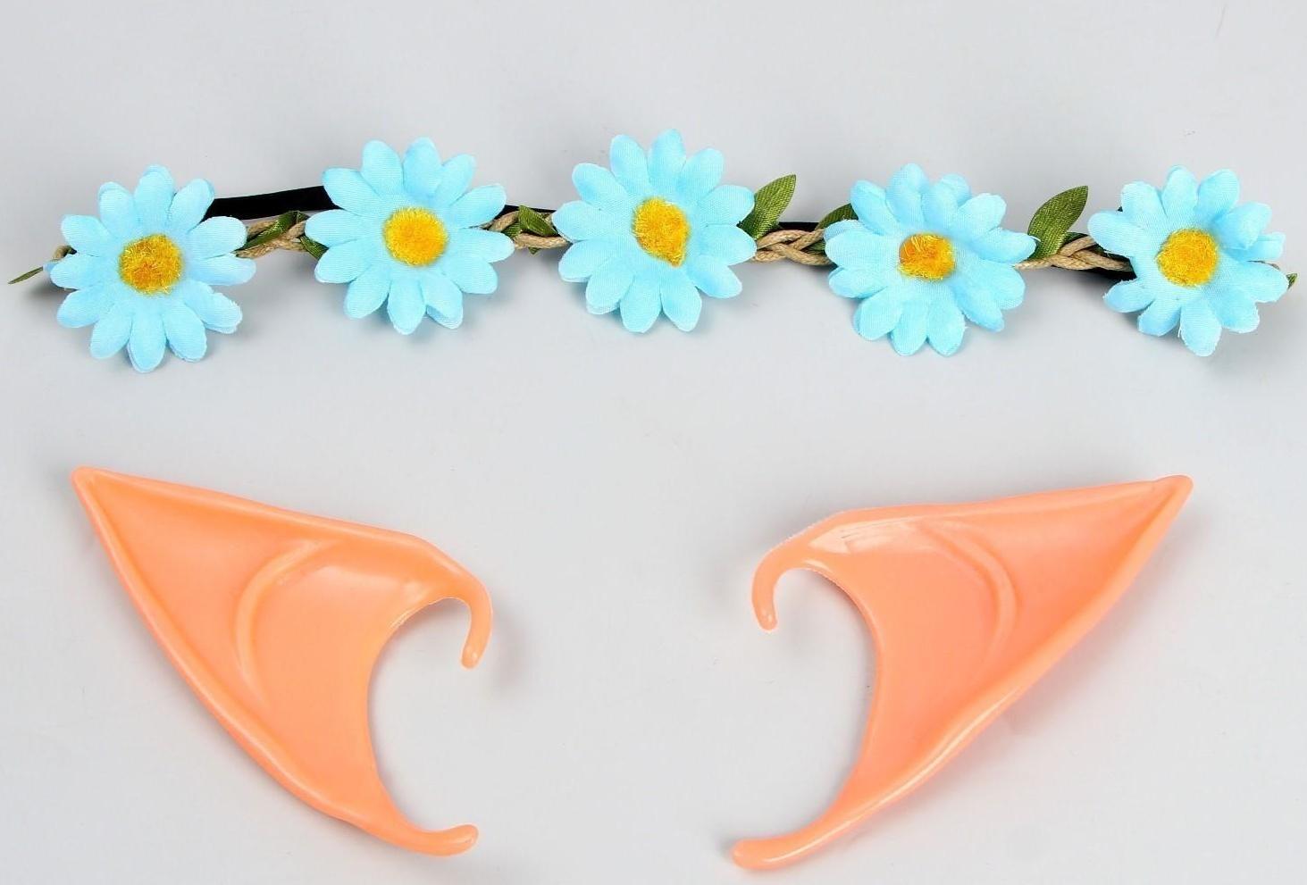 Карнавальный набор «Эльфийка», венок, уши