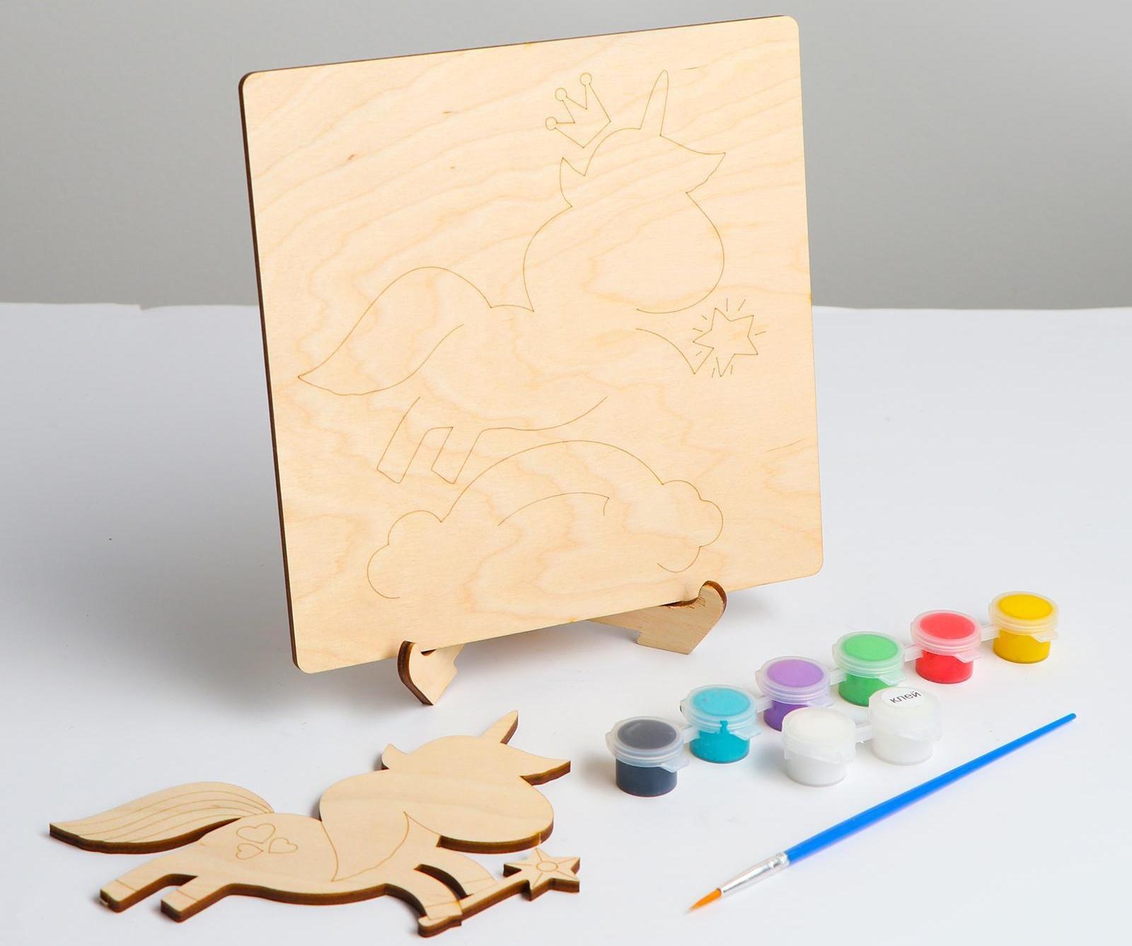 3D картина «Единорог» 20×20×4 см