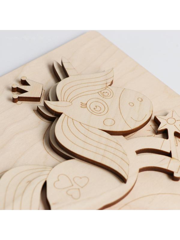 3D картина «Единорог» 20×20×4 см