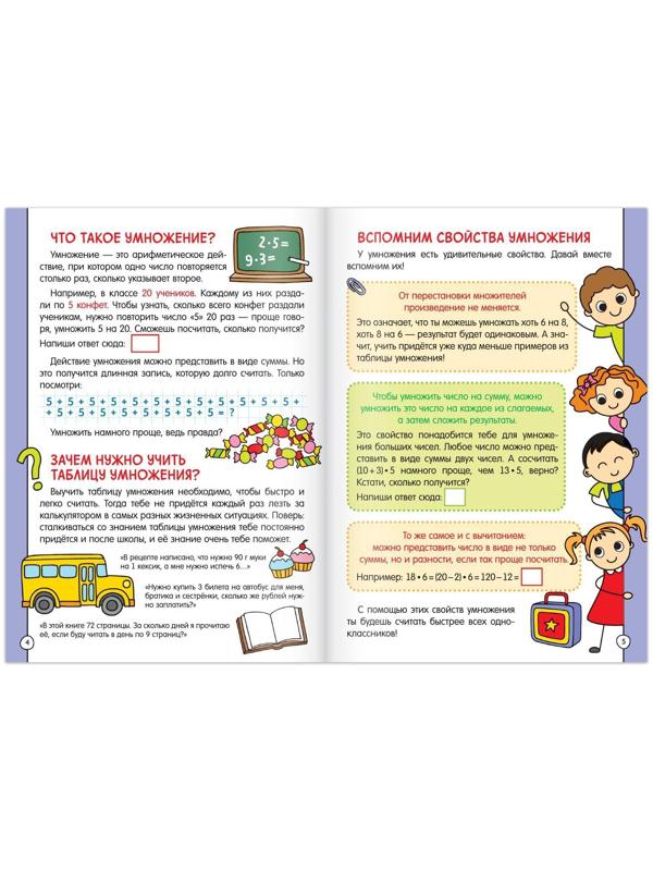 Набор обучающих книг «Учим таблицу умножения», 2 шт.
