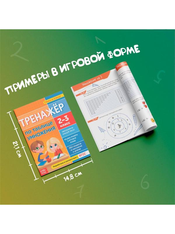 Набор обучающих книг «Учим таблицу умножения», 2 шт.
