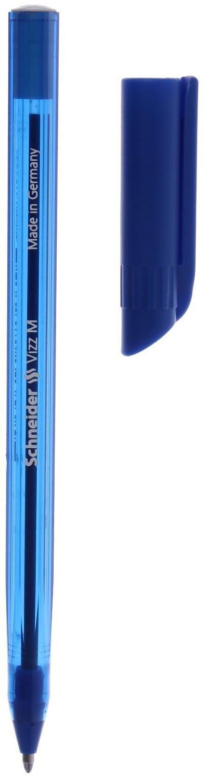Ручка шариковая Schneider Vizz M, узел 1,0мм, синяя 102203