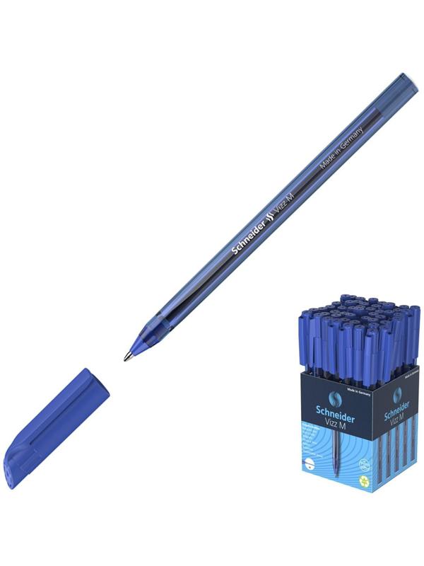 Ручка шариковая Schneider Vizz M, узел 1,0мм, синяя 102203