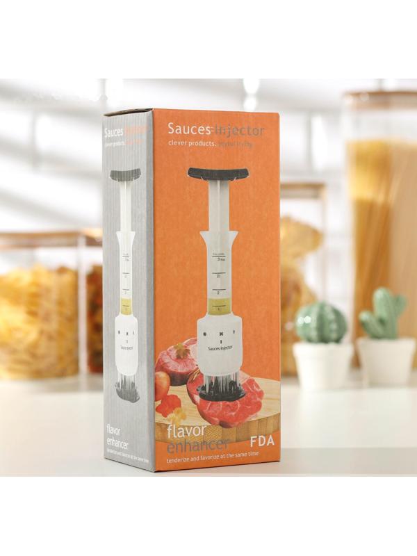 Тендерайзер для мяса 2 в 1 Magistro: отбивание мяса + шприц с маринадом