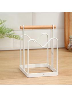 Держатель для кухонных принадлежностей Доляна, 18×12,5×12,5 см, цвет белый