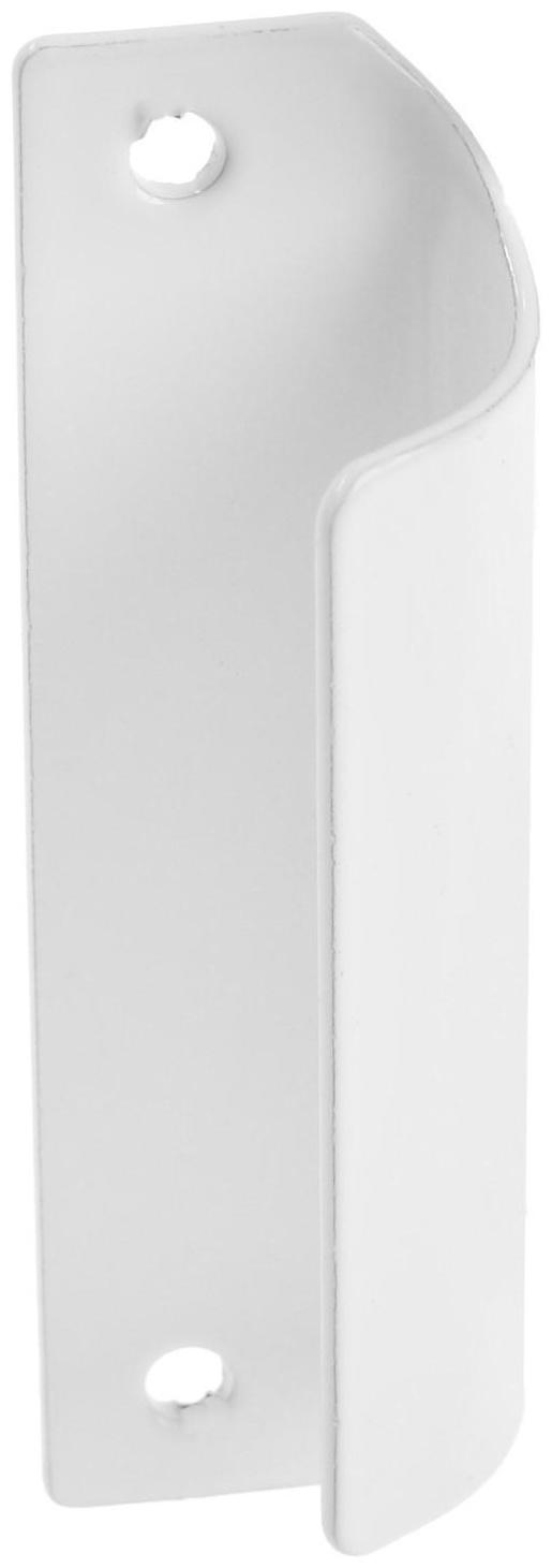 Ручка для балконной двери, стальная, белая