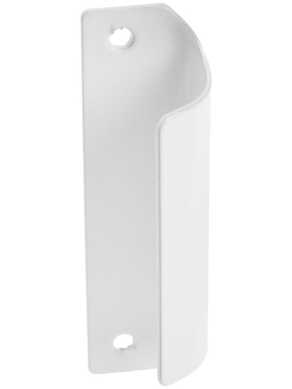 Ручка для балконной двери, стальная, белая