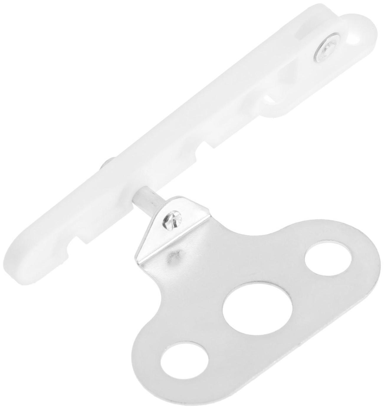 Ограничитель оконный для ПВХ белый, цинк