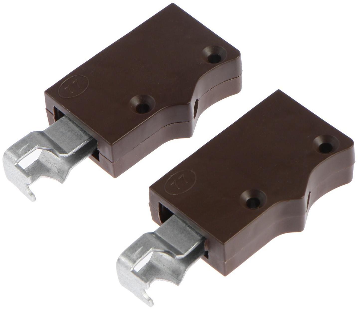 Навес для полок, коричневый, 2 шт.