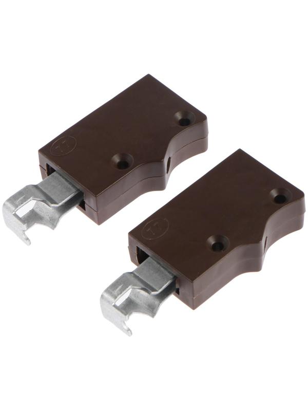 Навес для полок, коричневый, 2 шт.